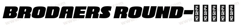 Brodaers Round字体转换